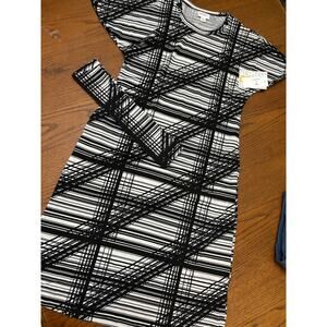 NWT Lularoe Marly Dress XS- Black & White